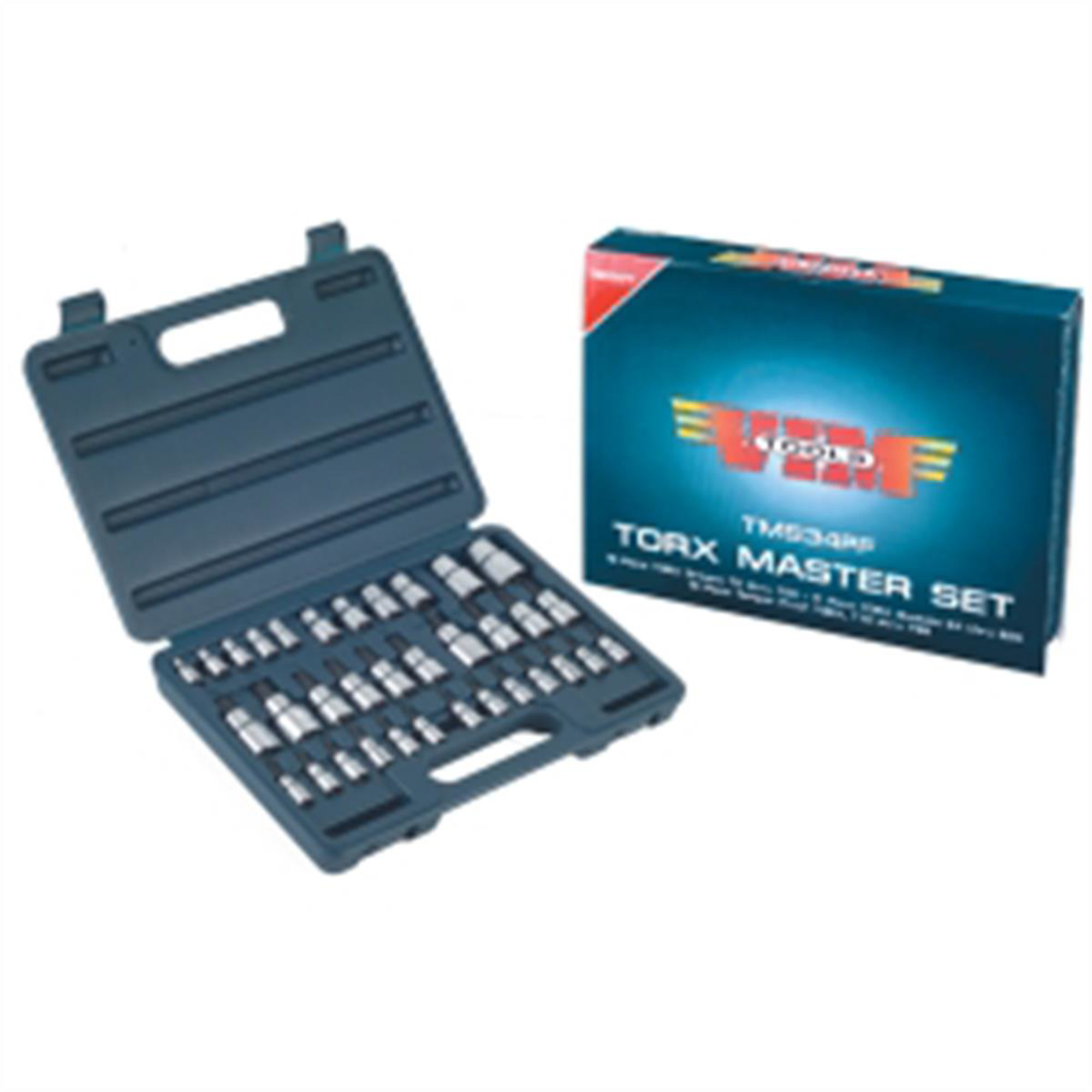 VIM Tools Torx Master Set — 34-Piece, Torx Drivers, Tamper-Proof Torx, Torx Sockets, Model# VIMTMS34PF